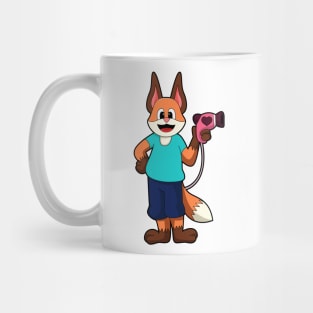 Fox as Hairdresser with Hairdryer Mug